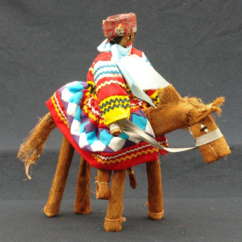 Seminole Doll Man on Horse