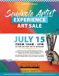 Seminole Artist Experience Art Sale