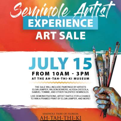 Seminole Artist Experience Art Sale