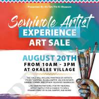 Seminole Artist Experience Art Sale at Okalee Village 