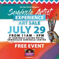 Seminole Artist Experience Art Sale