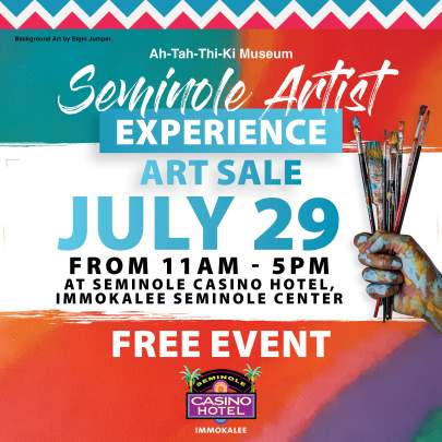 Seminole Artist Experience Art Sale