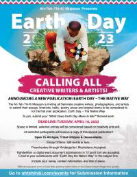 Earth Day Publication Call for Creative