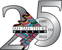 Ahtahthiki Museum 25 Anniversary logo