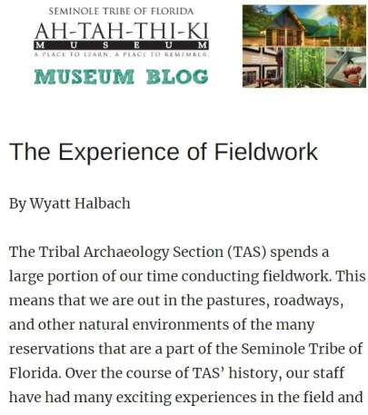 Read the Ah-Tah-Thi-Ki Museum Blog
