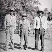  ohn Josh, Charlie Micco, and Willie Gopher, the first elected trustees of the cattle program.